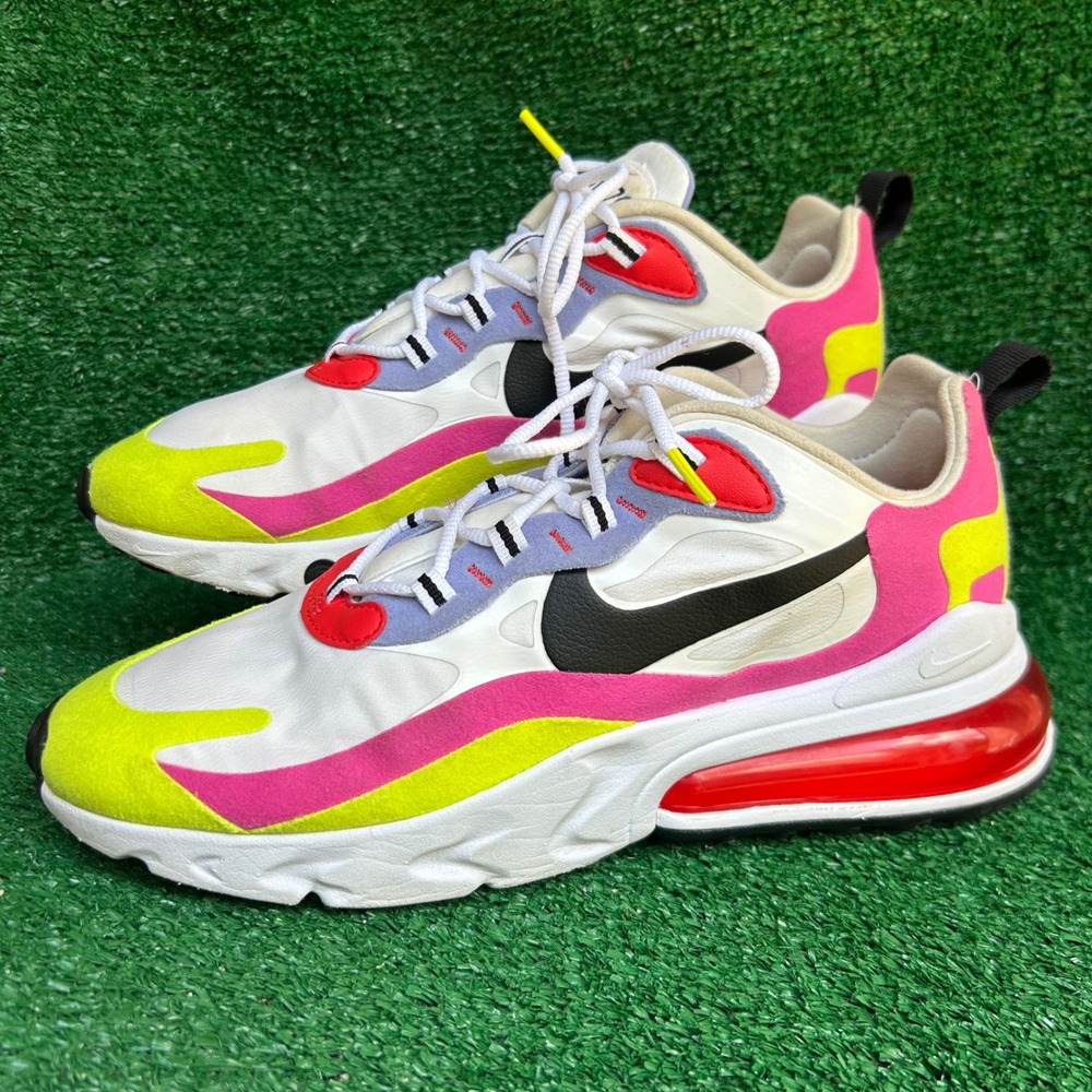 Nike Air Max 270 React Summit White Black Crimson CZ9351-100 Womens 9.5